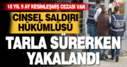 Cinsel saldırıdan 18 yıl 9 ayla aranan zanlı bahçe sürürken yakalandı