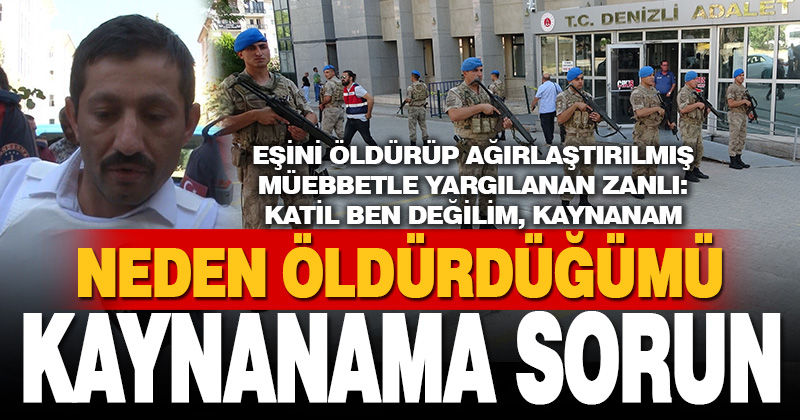 Yeni doğan bebeğinin annesini 8 kurşunla öldüren koca, kaynanasını suçlamaya devam etti