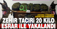 Jandarmanın 20 kilo esrarla yakaladığı şüpheli tutuklandı