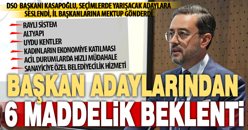 Denizlili sanayiciler, başkan adaylarına 6 maddelik beklenti mektubu gönderdi