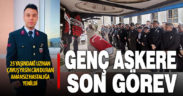 Denizli’de görev yapan genç asker son yolculuğuna uğurlandı