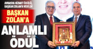 Avrasya Hizmet Ödülü, Başkan Zolan’a verildi