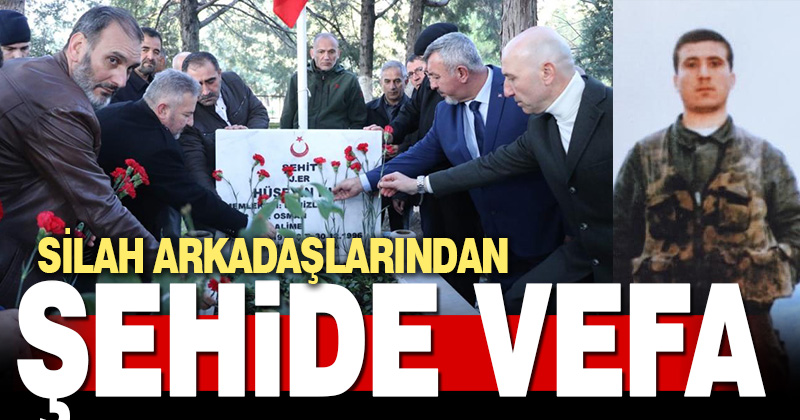 Silah arkadaşları şehidinin ailesini 27 yıldır yalnız bırakmıyor