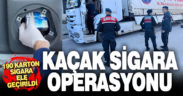 JASAT tırın farklı noktalarına gizlenmiş 190 karton kaçak sigara yakaladı