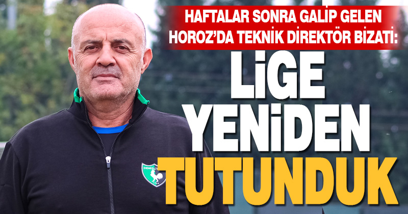 Denizlispor teknik direktörü Bizati: Lige yeniden tutunduk