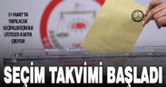 31 Mart yerel seçimleri için süreç başladı
