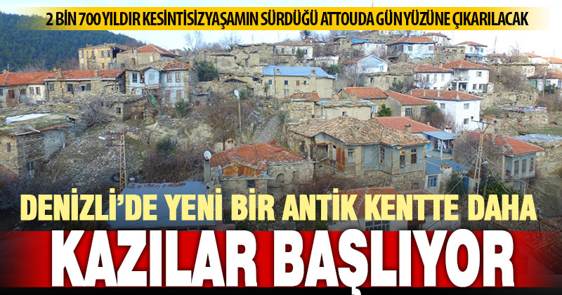 Attouda Antik Kentine ilk kazma yakın zamanda vurulacak
