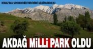 Denizli-Afyonkarahisar sınırındaki Akdağ, Milli Park ilan edildi