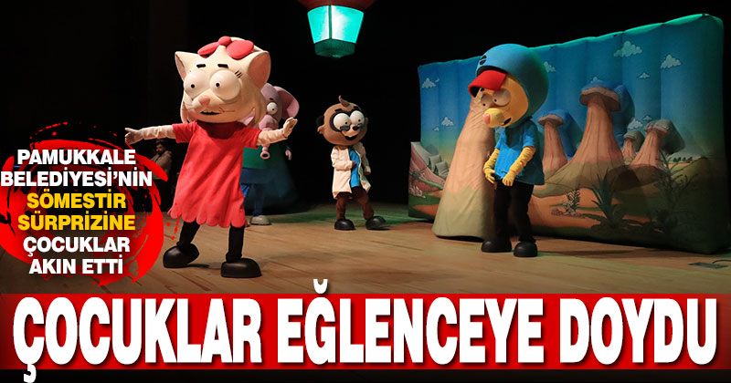 Pamukkale Belediyesi’nin sömestir sürprizine çocuklar akın etti