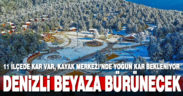 Beklenen kar geliyor. Denizli beyaza bürünecek
