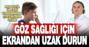 ARA TATİLDE BİLGİSAYAR ve EKRAN GÖZ YORGUNLUĞU SENDROMUNA DİKKAT