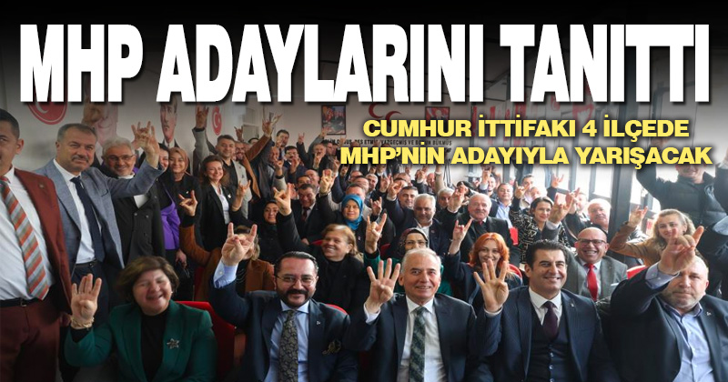 Denizli’de MHP ve AK Parti, Cumhur İttifakı’nın kesinleşen adaylarını tanıttı