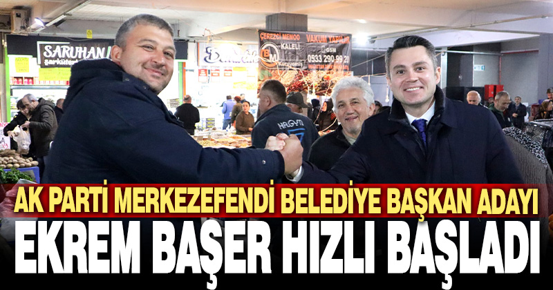 Ekrem Başer hızlı başladı
