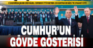 Cumhurbaşkanı Erdoğan, Denizli mitinginde Cumhur İttifakı’nın 20 adayını Denizli’ye emanet etti