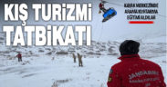 Denizli’de jandarma kış turizmi tatbikatı yaptı