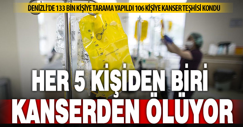 Denizli’de kanserin erken teşhisi için 133 bin kişiye tarama yapıldı, 106 kanser teşhisi kondu