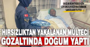 Hırsızlıktan yakalanan mülteci gözaltında doğum yaptı