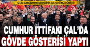 Çal’daki seçim koordinasyon merkezi açılışı Cumhur İttifakı’nın gövde gösterisine dönüştü