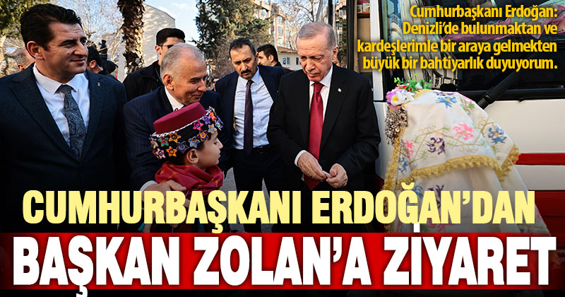 Cumhurbaşkanı Erdoğan’dan Başkan Zolan’a ziyaret