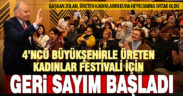 Büyükşehirle Üreten Kadınlar Festivali 4. kez düzenlenecek