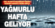 Denizli’de hafta ortasına kadar yağmur bekleniyor