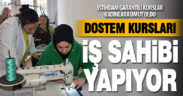 Kadınlar DOSTEM’in istihdam garantili kurslarıyla iş sahibi oluyor