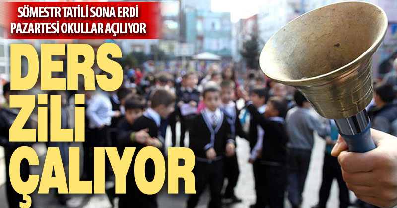 Sömestr tatili sona eriyor, okullar Pazartesi günü açılıyor
