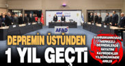 Depremlerde hayatını kaybedenler birinci yılda anıldı