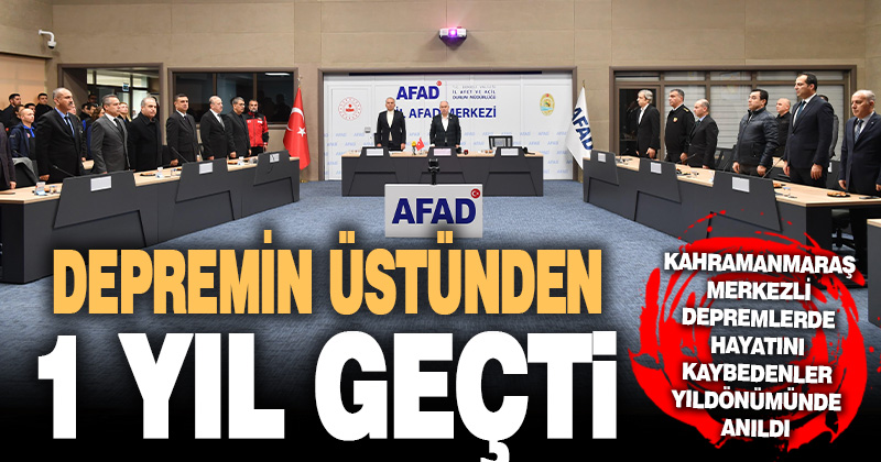 Depremlerde hayatını kaybedenler birinci yılda anıldı