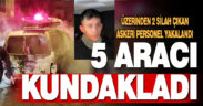 Denizli’de 5 aracı kundakladığı iddia edilen bir şüpheli yakalandı