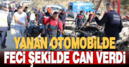 Dere yatağına düşen otomobil alev aldı: 1 ölü