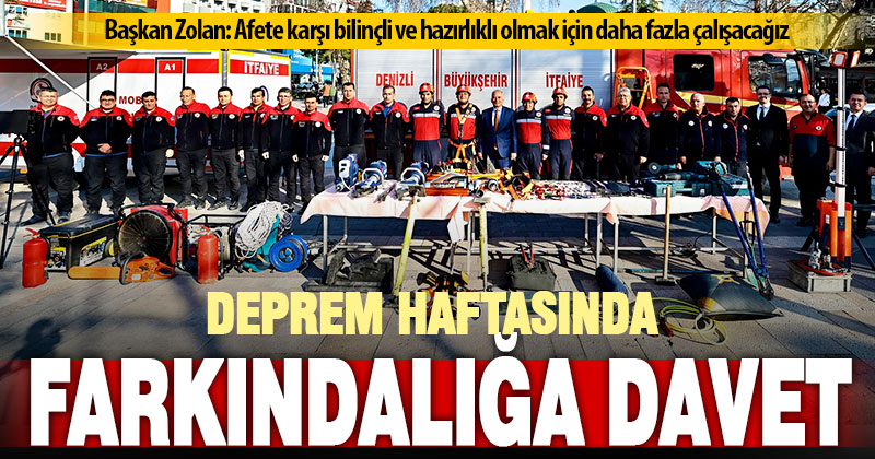 Deprem Haftası’nda farkındalığa davet ettiler