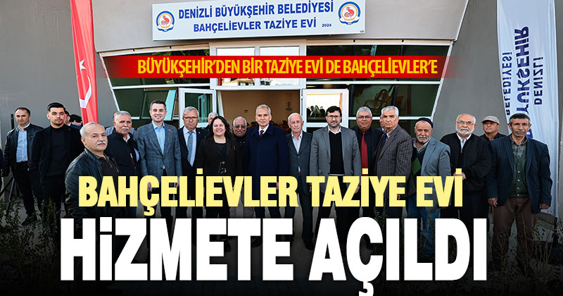Büyükşehir’den bir taziye evi de Bahçelievler’e