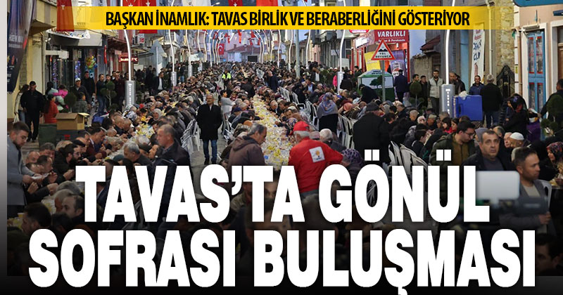 Tavas Belediyesi binlerce vatandaşı gönül sofrasında buluşturdu