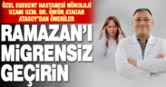 Özel Egekent Hastanesi Nöroloji Uzmanı Dr. Ömür Atacan Atasoy’dan Ramazan’da migren tavsiyeleri