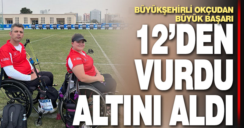 Büyükşehir sporcusu Abdullah, Altın madalyanın sahibi oldu