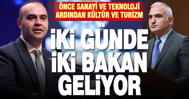 Denizli iki günde iki bakan ağırlayacak
