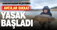 İç sularda balık avı yasakları başladı