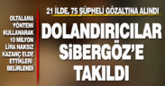 21 ilde gerçekleştirilen ‘Sibergöz-26’ operasyonlarında 75 şüpheli yakalandı