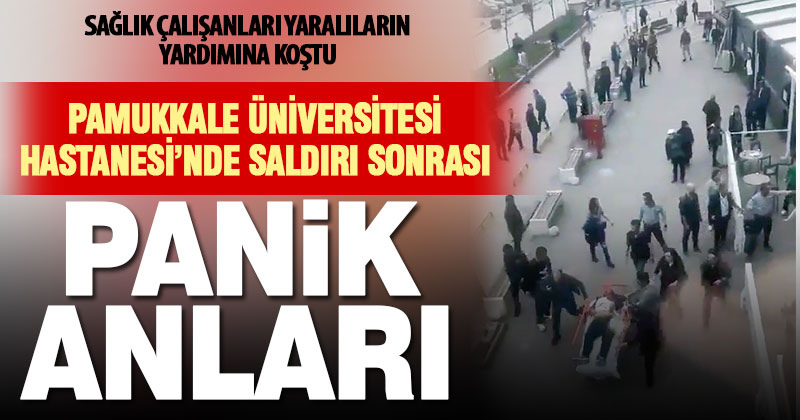 Saldırı sonrası hastane kafeteryasına yaşanan panik anlarının görüntüsü ortaya çıktı