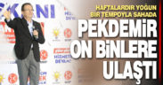 Pekdemir on binlere ulaştı