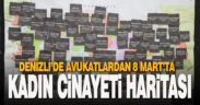 Denizli’de avukatlardan 8 Mart Dünya Kadınlar Günü’nde kadın cinayetlerine tepki