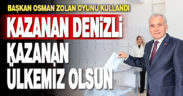 Başkan Osman Zolan oyunu kullandı