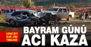 Tavas’ta iki araç çarpıştı: Karı-koca öldü, 4 kişi yaralandı