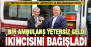 Tan Tekstil’den PAÜ’ye ikinci ambulans bağışı