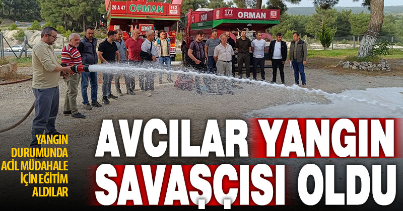 Avcılar orman yangınlarına karşı gönüllüsü oldu, eğitim aldı