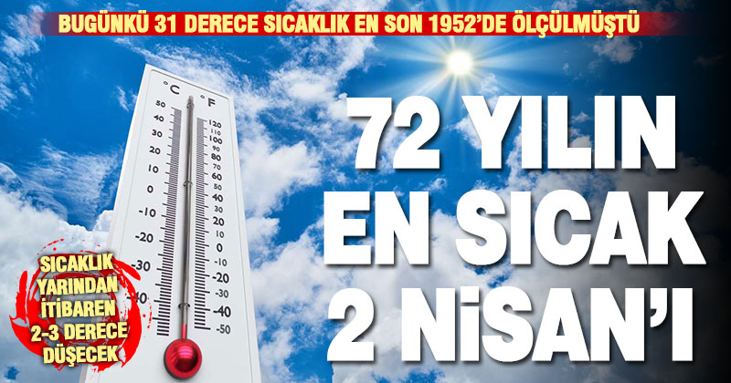Denizli, son 72 yılın en sıcak 2 Nisan’ını geçiriyor