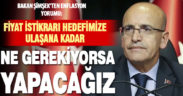 Bakan Şimşek: Fiyat istikrarı hedefimize ulaşana kadar ne gerekiyorsa yapacağız