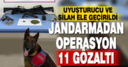 Denizli’de jandarmadan operasyon: 11 gözaltı