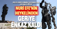 Kundaklanan Köpekçi Nuri Efe keykelinden geriye enkaz kaldı